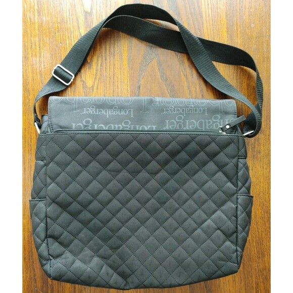 Longaberger RARE SALES FORCE BAG SET Black Logo Computer Bag, Messenger Bag EC - Picture 9 of 10